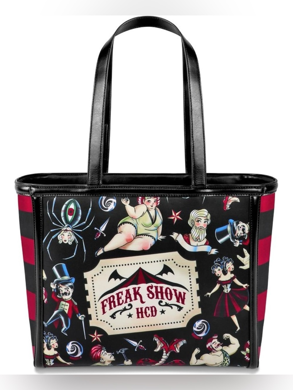 RARE Hot Chocolate Design Freak Show Tote Bag NIB
